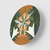 Rainforest Sinaasappel Green Tropical Botanic Ronde Klok (Hoek)