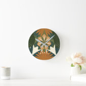 Rainforest Sinaasappel Green Tropical Botanic Ronde Klok (Huis)