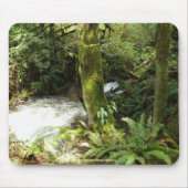 Rainforest Stream Wilderness Natuur Foto Mousepad Muismat (Voorkant)