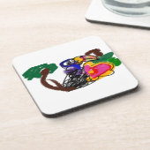 Rainforest toekan A JOY Bier Onderzetter (Linkerzijde)