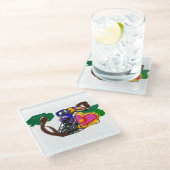 Rainforest toekan A JOY Glazen Onderzetter (Schuin)