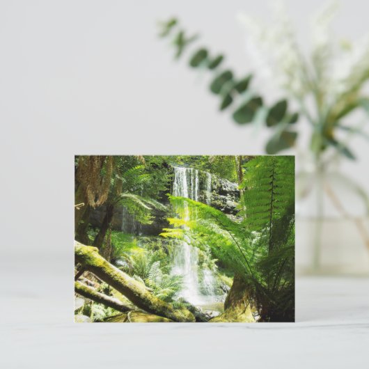 Rainforest Waterfall Briefkaart (Staand voorkant)