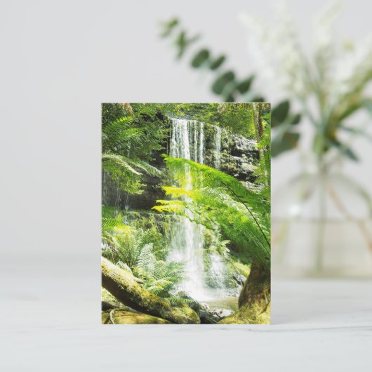 Rainforest Waterfall Briefkaart (Staand voorkant)
