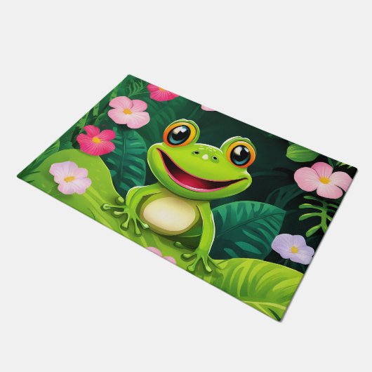 Rainforest Wildlife Frog Deurmat (Schuin)