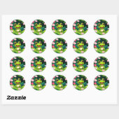 Rainforest Wildlife Frog Ronde Sticker (Vel)