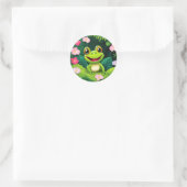 Rainforest Wildlife Frog Ronde Sticker (Tas)