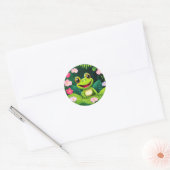 Rainforest Wildlife Frog Ronde Sticker (Envelop)
