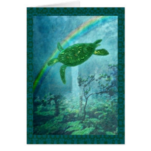 Rainforest Zee Turtle card