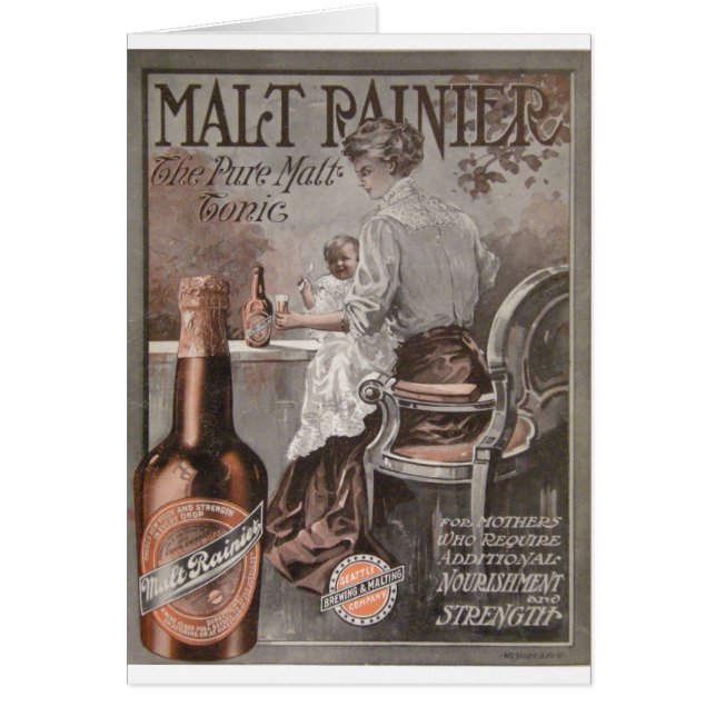 Rainier Beer ad (1909): Moederreclame (Voorkant)