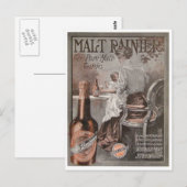 Rainier Beer ad (1909): Moederreclame Briefkaart (Voorkant / Achterkant)