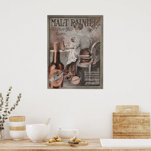 Rainier Beer ad (1909): Moederreclame Poster (Keuken)