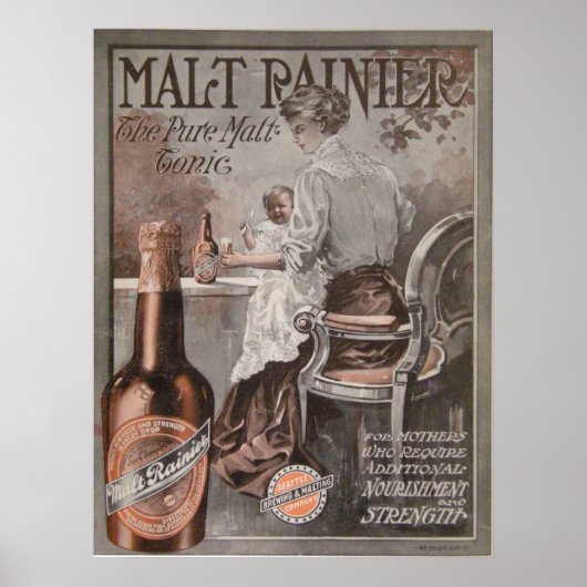 Rainier Beer ad (1909): Moederreclame Poster (Voorkant)