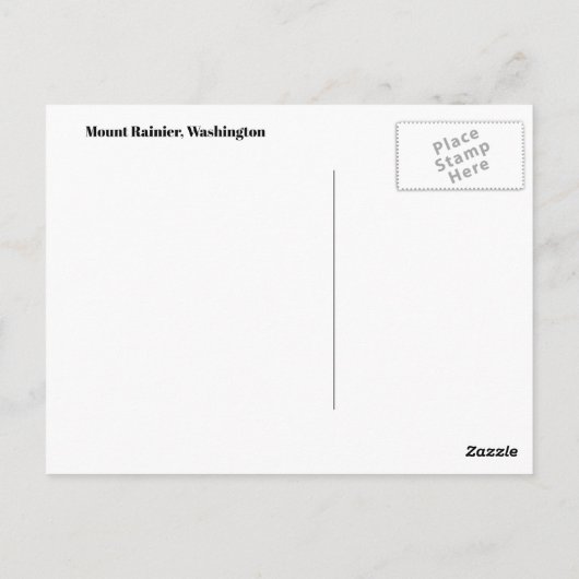 Rainier-Briefkaart Briefkaart (Achterkant)