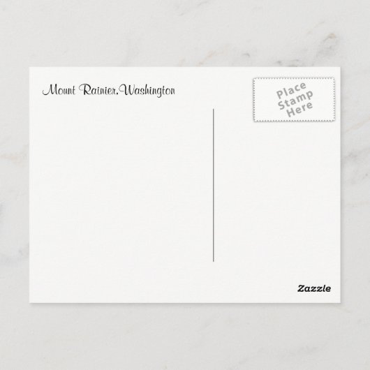 Rainier-Briefkaart Briefkaart (Achterkant)