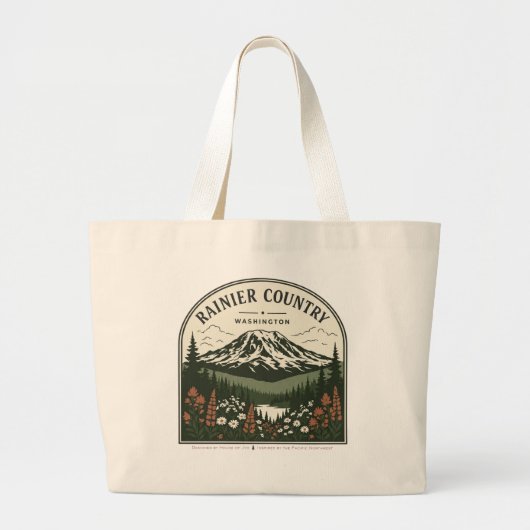 Rainier Country Boodschaptas Grote Tote Bag (Voorkant)
