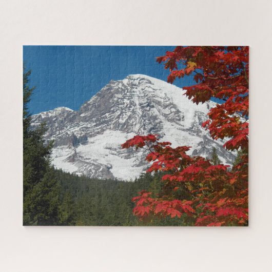 Rainier- en herfst-bladeren monteren legpuzzel (Horizontaal)