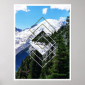 Rainier geometric monteren poster (Voorkant)