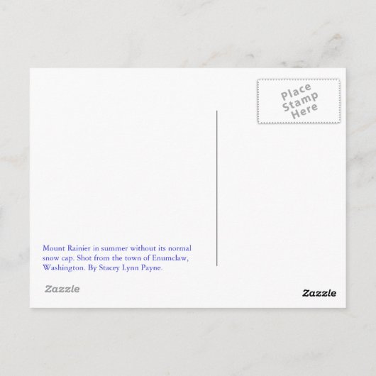 Rainier in het Briefkaart van de zomer (Achterkant)