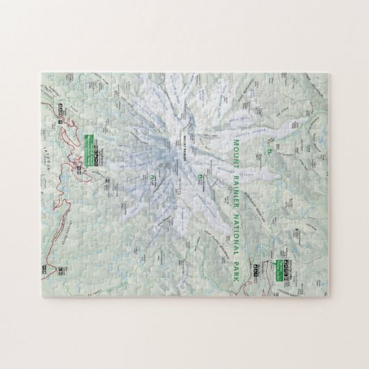 Rainier-kaartpuzzel monteren legpuzzel (Horizontaal)