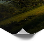 Rainier monteren boven Boerderij afdrukken Poster (Hoek)