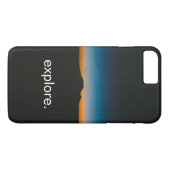 Rainier monteren in Silhouette-onderzoek Case-Mate iPhone Case (Achterkant (Horizontaal))