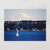 Rainier monteren vanuit Puget Sound Briefkaart (Voorkant)