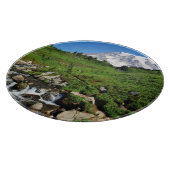 Rainier monteren, waterval, met sneeuw bedekt snijplank (Hoek)