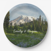 Rainier Morning Light Papieren Bordje (Voorkant)