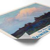 Rainier National Park Vintage Poster jaren 1920 (Hoek)