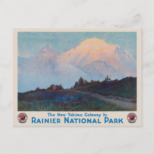 Rainier National Park Vintage Poster jaren 1920 Briefkaart