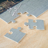 Rainier over het Washington Sunset Fine Art Legpuzzel (Zijkant)