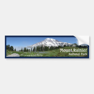 Rainier Panorama koppelen met tekst Bumpersticker
