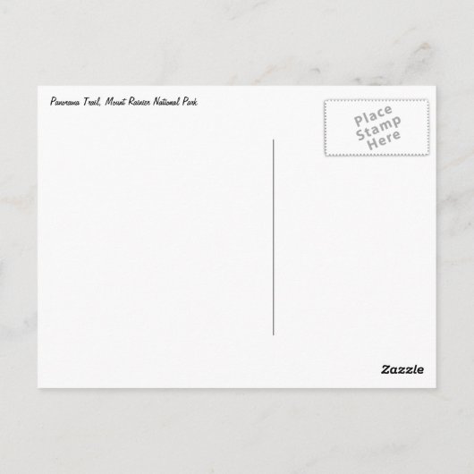 Rainier Panorama Point Briefkaart (Achterkant)