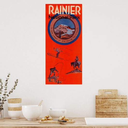 Rainier-Poster koppelen Poster (Keuken)