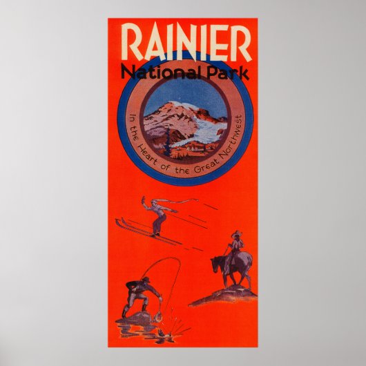 Rainier-Poster koppelen Poster (Voorkant)