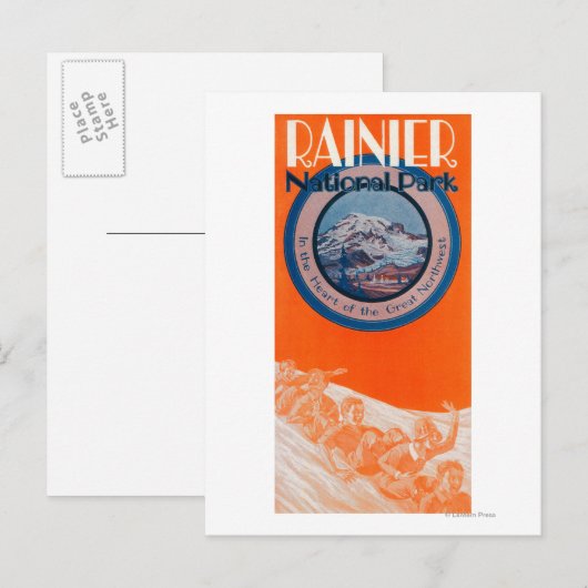 Rainier-Poster monteren - Slappen Briefkaart (Voorkant / Achterkant)