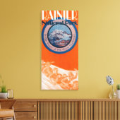 Rainier-Poster monteren - Slappen Canvas Afdruk (Insitu (Woonkamer))