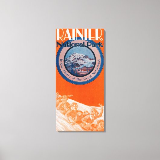 Rainier-Poster monteren - Slappen Canvas Afdruk (Voorkant)