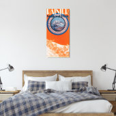 Rainier-Poster monteren - Slappen Canvas Afdruk (Insitu (Slaapkamer))