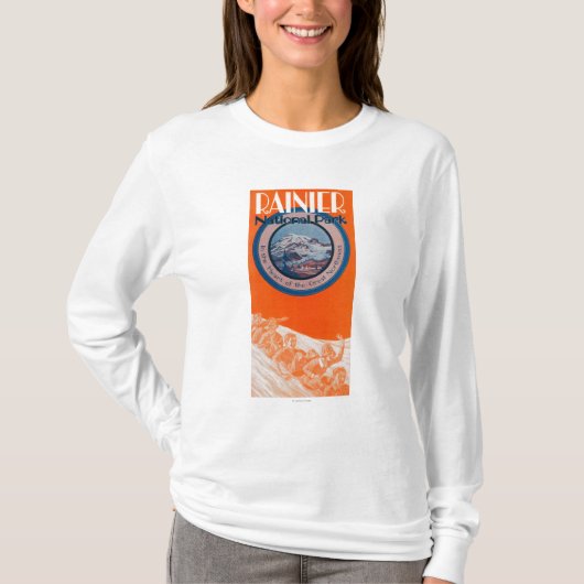 Rainier-Poster monteren - Slappen T-shirt (Voorkant)