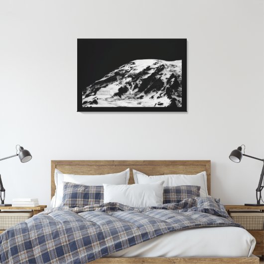 Rainier smelten canvas afdruk (Insitu (Slaapkamer))