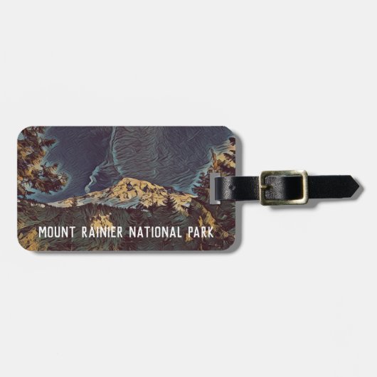 Rainier Summit National Park gepersonaliseerd Bagagelabel (Voorkant horizontaal)