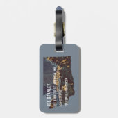 Rainier Summit National Park gepersonaliseerd Bagagelabel (Achterkant verticaal)