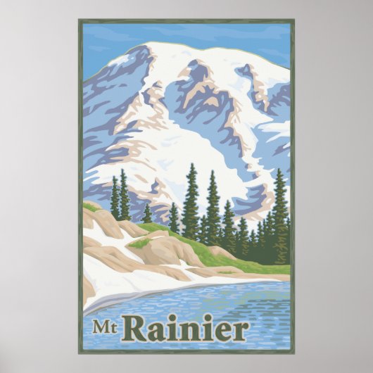 Rainier Travel Poster (Voorkant)