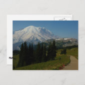 Rainier uit de Sourdegh Ridge Trail Briefkaart (Voorkant / Achterkant)