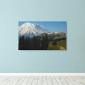 Rainier uit de Sourdegh Ridge Trail Canvas Afdruk (Insitu (Houten vloer))
