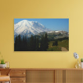 Rainier uit de Sourdegh Ridge Trail Canvas Afdruk (Insitu (Woonkamer))