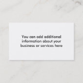 Rainier-visitekaartje monteren... visitekaartje (Achterkant)