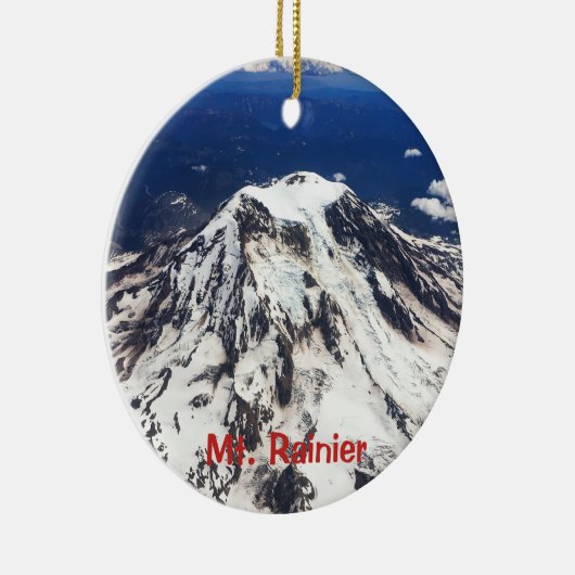 Rainier, Washington, Cascades Keramisch Ornament (Rechts)