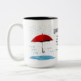 Raining Alternative Facts 15 oz Two-Tone Mok
